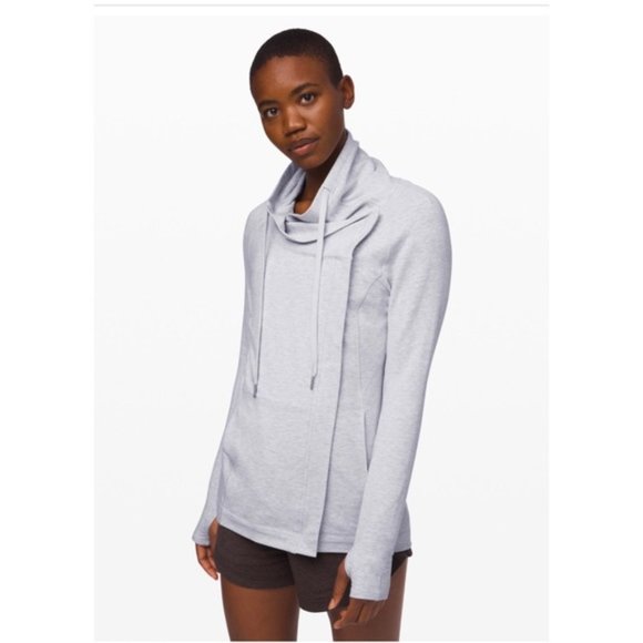 lululemon athletica Jackets & Blazers - Lululemon Coast Easy Wrap Jacket Size 8 Gray